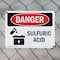 Signmission Sulfuric Acid Danger Sign, Plastic, 10in W x 7in L, 2PK OS-2PACK-DS-P-710-L-1585 - alternate 5